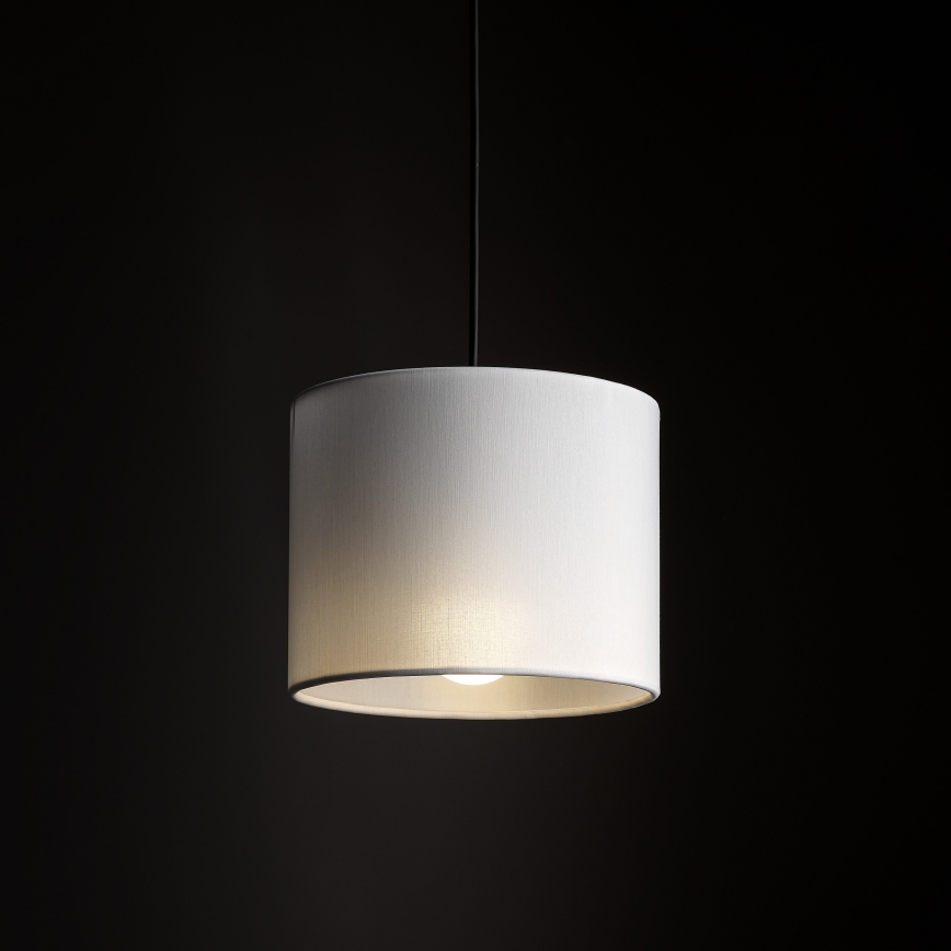 Пендел За трифазна релсова система TRACER 1xE27/15W/230V Ø 20 см черен/бял