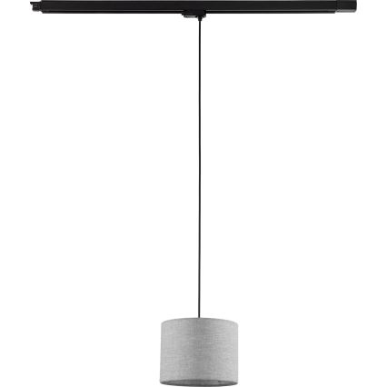 Пендел За трифазна релсова система TRACER 1xE27/15W/230V Ø 20 см черен/сив