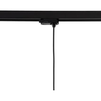 Пендел За трифазна релсова система TRACER 1xE27/15W/230V Ø 30 см черен/кафяв