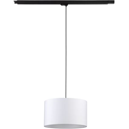 Пендел За трифазна релсова система TRACER 1xE27/15W/230V Ø 38 см черен/бял