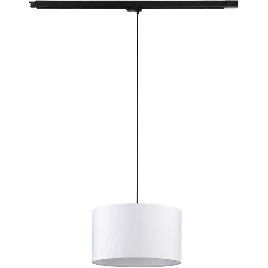 Пендел За трифазна релсова система TRACER 1xE27/15W/230V Ø 38 см черен/бял