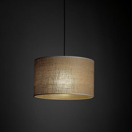 Пендел За трифазна релсова система TRACER 1xE27/15W/230V Ø 38 см черен/кафяв