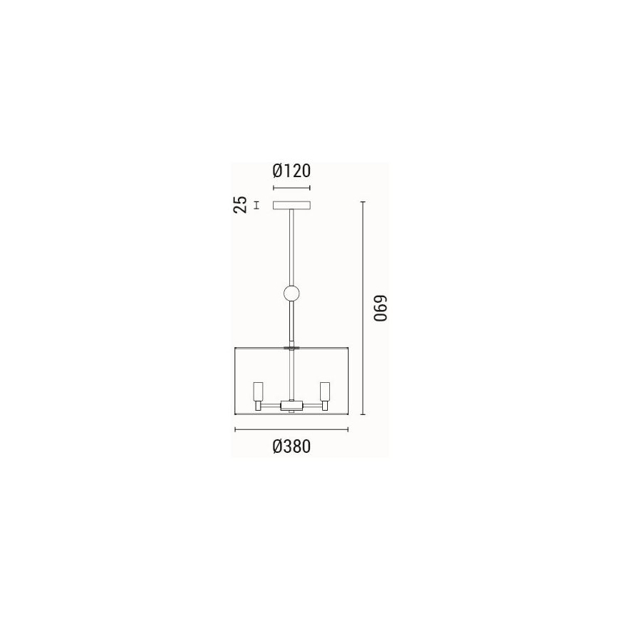 Пендел 3xE14/15W/230V