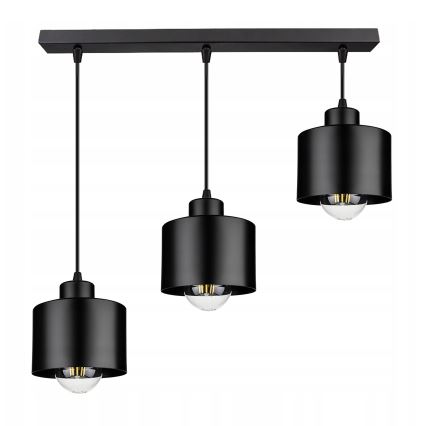 Пендел 3xE27/35W/230V черен