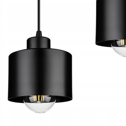 Пендел 3xE27/35W/230V черен