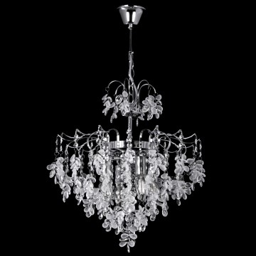 Пендел 4xE14/60W/230V Ø 40 cm лъскав хром