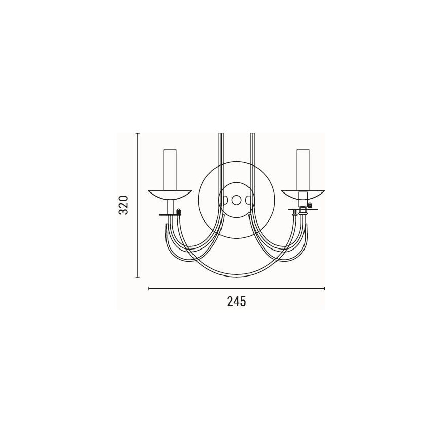 Пендел 5xE14/15W/230V