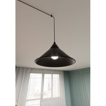 Пендел ABRAMO 1xE27/15W/230V черен