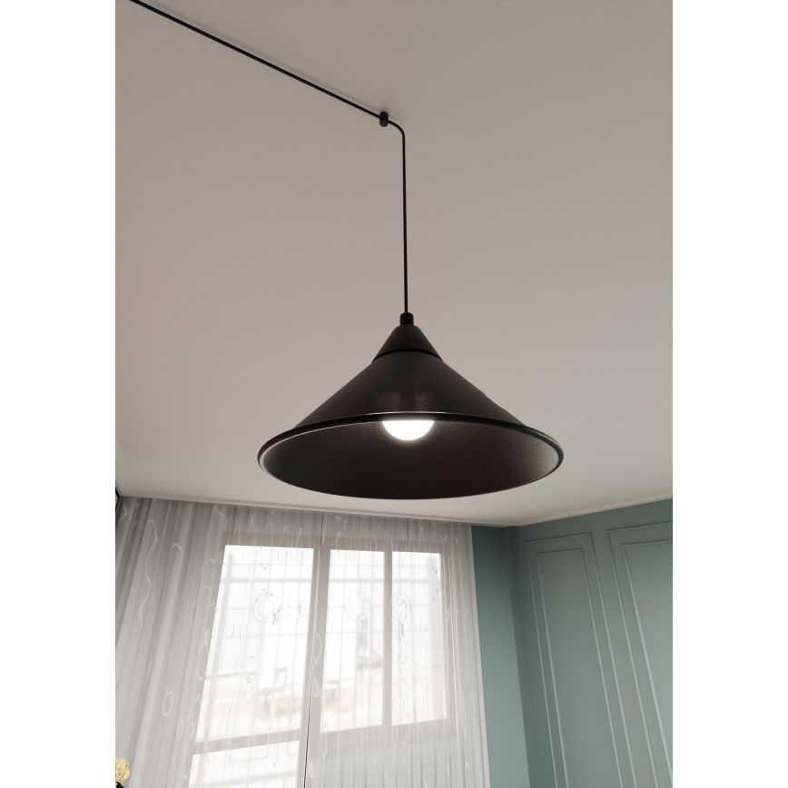 Пендел ABRAMO 1xE27/15W/230V черен