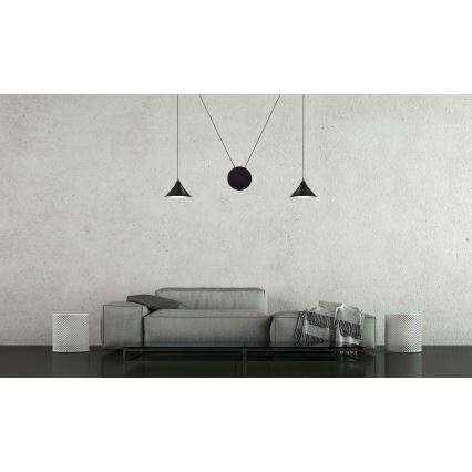 Пендел ABRAMO 2xE27/15W/230V черен