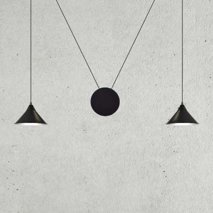 Пендел ABRAMO 2xE27/15W/230V черен