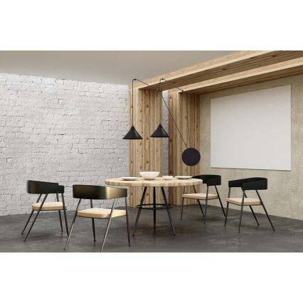 Пендел ABRAMO 2xE27/15W/230V черен