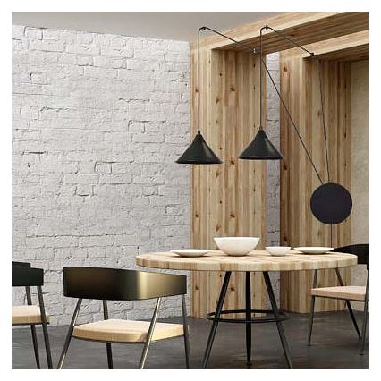 Пендел ABRAMO 2xE27/15W/230V черен