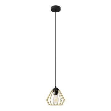Пендел AGAT 1xE27/15W/230V златист/черен