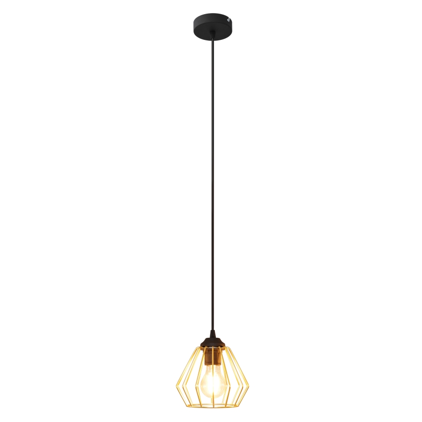 Пендел AGAT 1xE27/15W/230V златист/черен