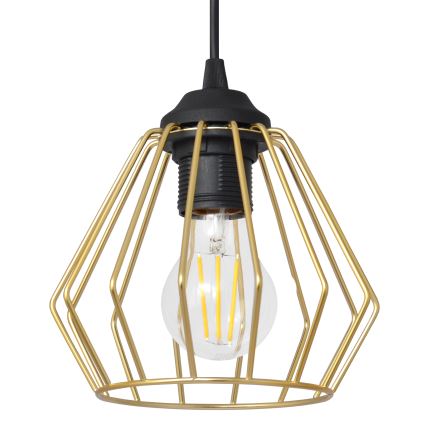 Пендел AGAT 3xE27/15W/230V златист/черен