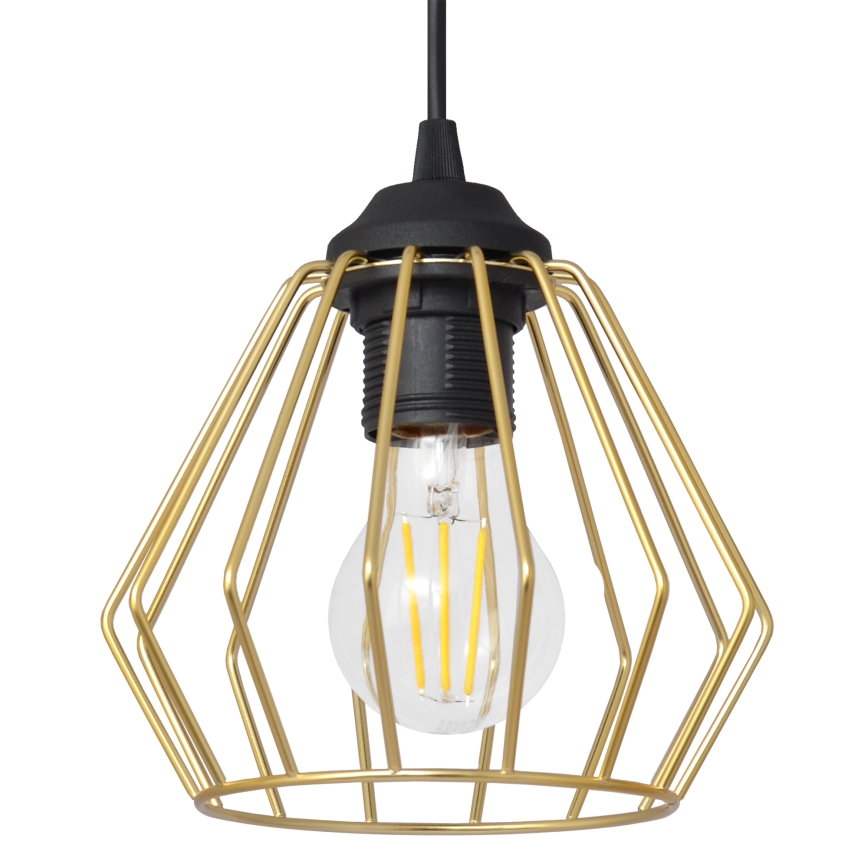 Пендел AGAT 3xE27/15W/230V златист/черен
