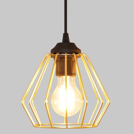 Пендел AGAT 3xE27/15W/230V златист/черен