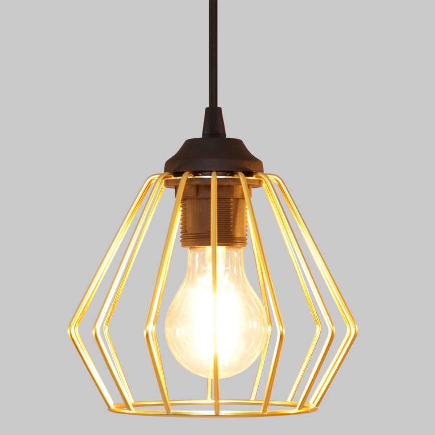 Пендел AGAT 3xE27/15W/230V златист/черен
