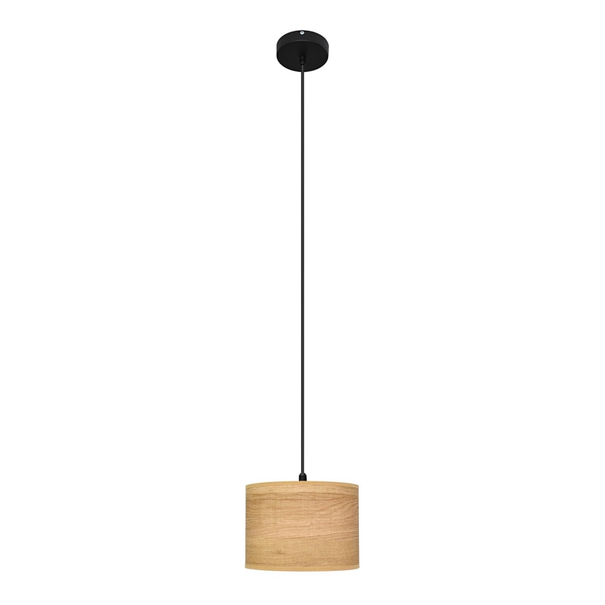 Пендел ALBA 1xE27/15W/230V Ø 20 cm кафява/черна
