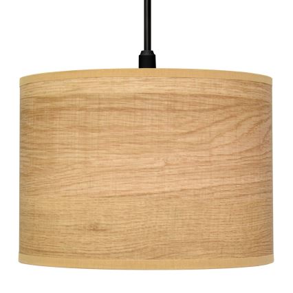 Пендел ALBA 1xE27/15W/230V Ø 20 cm кафява/черна