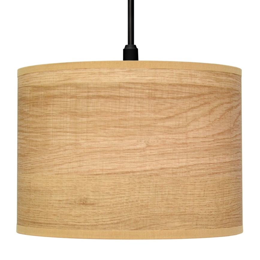 Пендел ALBA 1xE27/15W/230V Ø 20 cm кафява/черна
