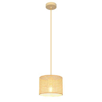 Пендел ALBA 1xE27/15W/230V Ø 20 см ратанов