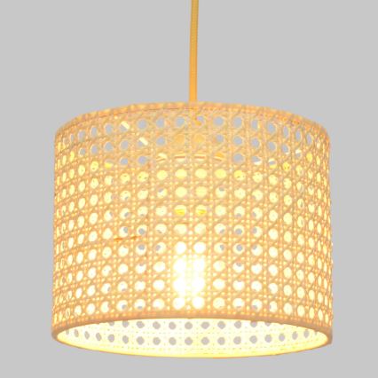 Пендел ALBA 1xE27/15W/230V Ø 20 см ратанов