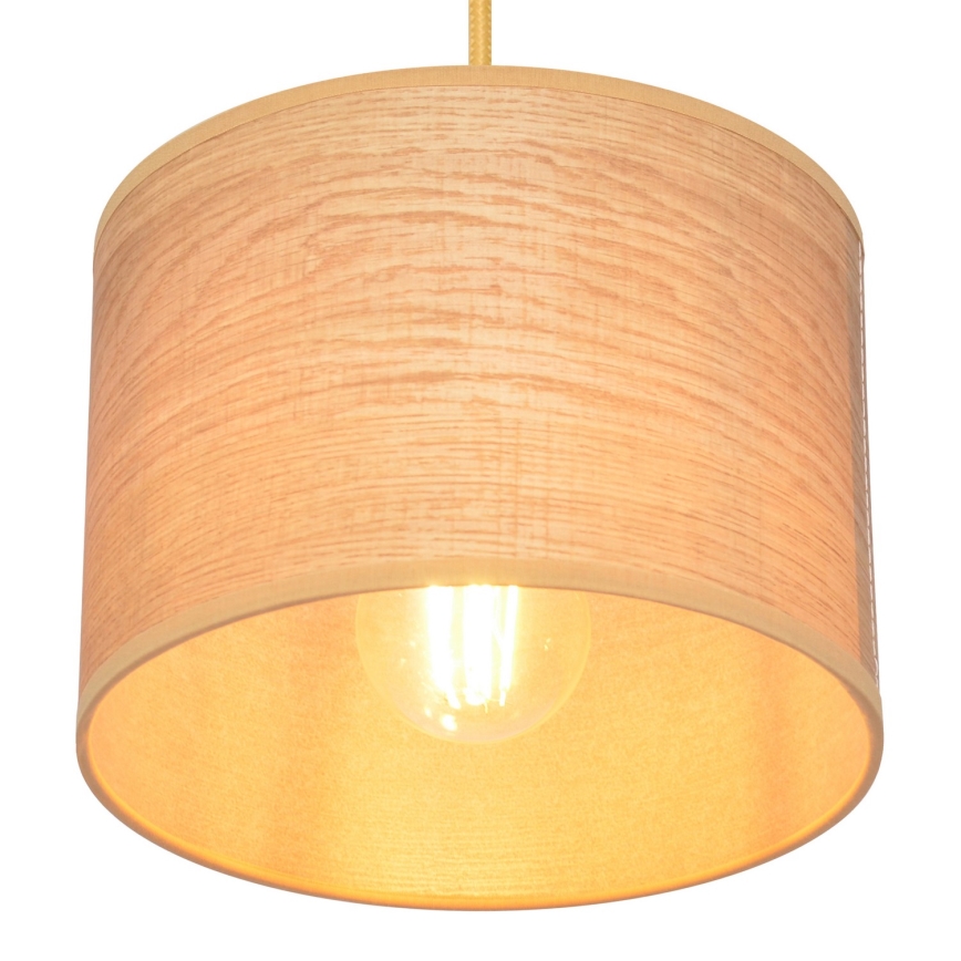 Пендел ALBA 1xE27/15W/230V Ø 20 см кафяв