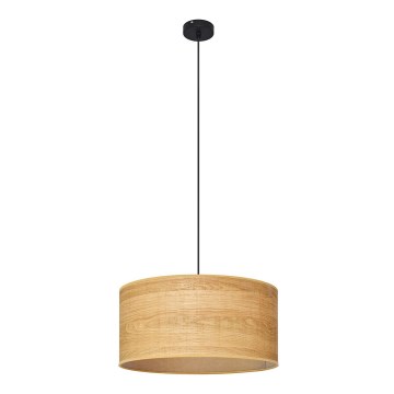 Пендел ALBA 1xE27/15W/230V Ø 40 cm кафява/черна