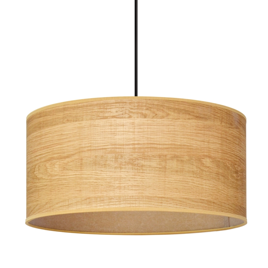 Пендел ALBA 1xE27/15W/230V Ø 40 cm кафява/черна