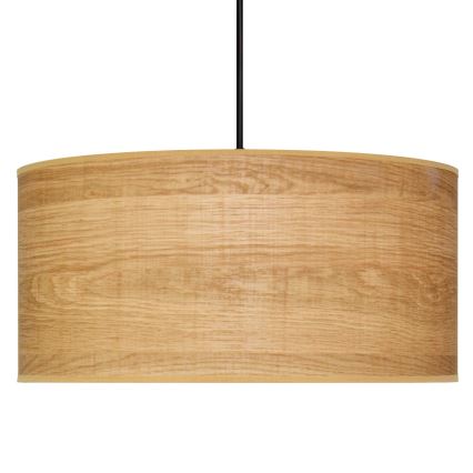 Пендел ALBA 1xE27/15W/230V Ø 40 cm кафява/черна