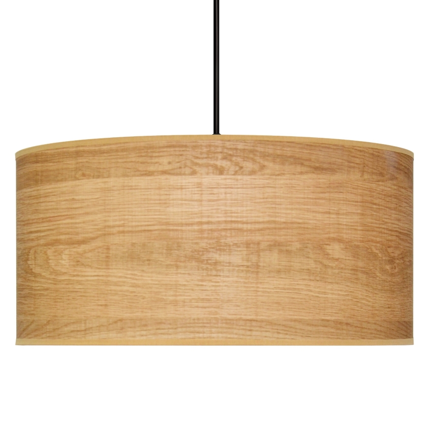 Пендел ALBA 1xE27/15W/230V Ø 40 cm кафява/черна