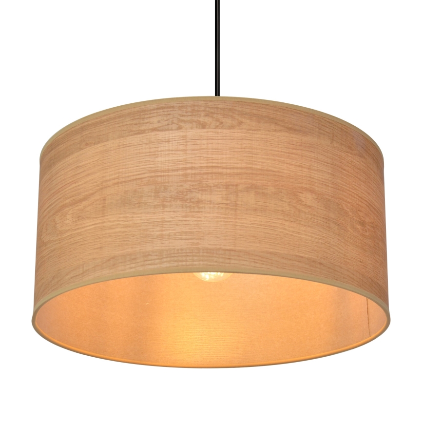 Пендел ALBA 1xE27/15W/230V Ø 40 cm кафява/черна