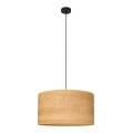 Пендел ALBA 1xE27/15W/230V Ø 45 cm кафява/черна