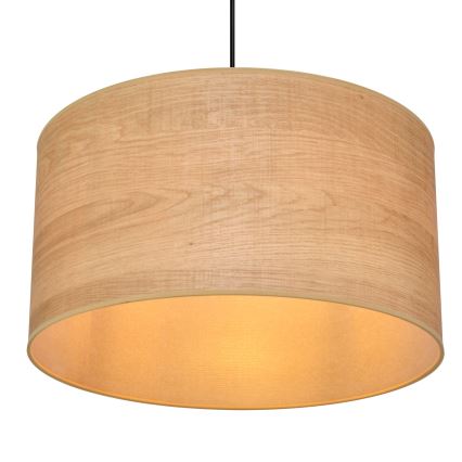 Пендел ALBA 1xE27/15W/230V Ø 45 cm кафява/черна