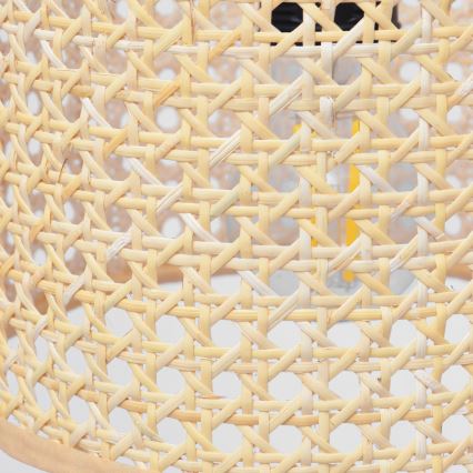 Пендел ALBA 2xE27/15W/230V ратан/черен