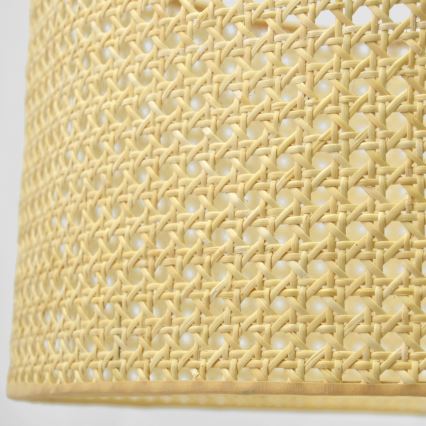 Пендел ALBA 2xE27/15W/230V ратан/черен