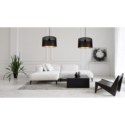 Пендел ALDO 2xE27/60W/230V паяк черен