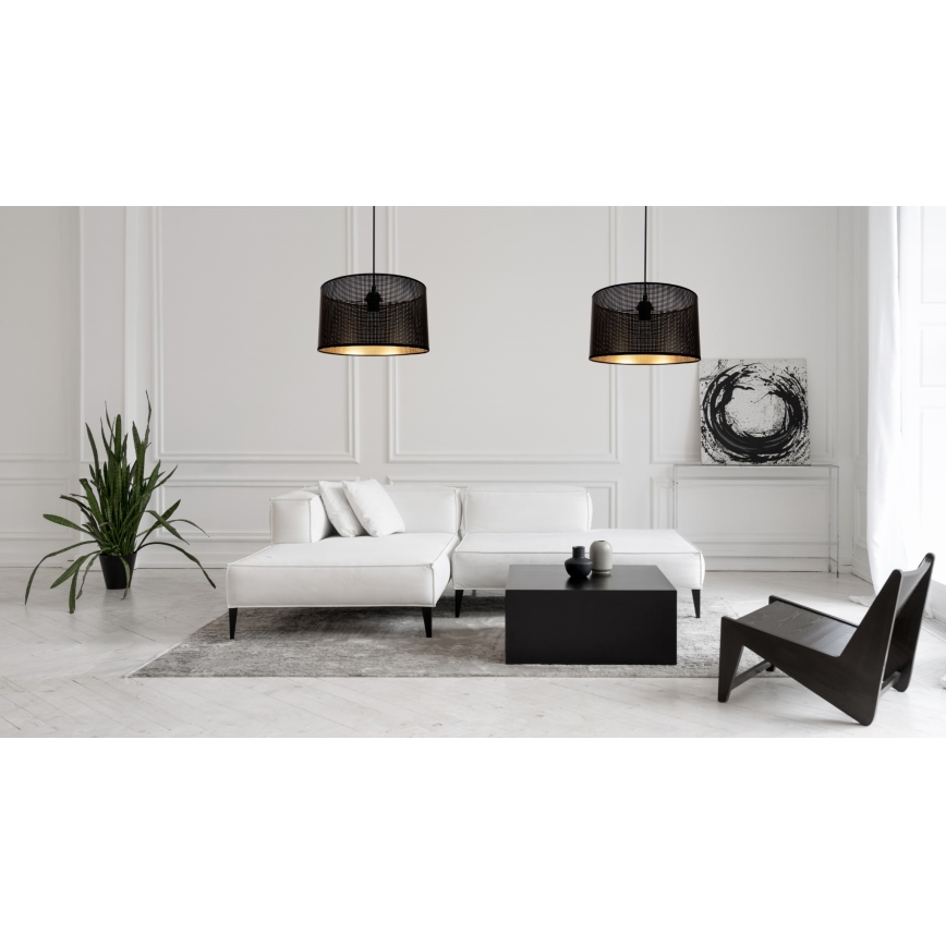 Пендел ALDO 2xE27/60W/230V паяк черен