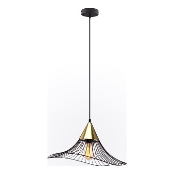 Пендел ALURA 1xE27/60W/230V Ø 50 см черен