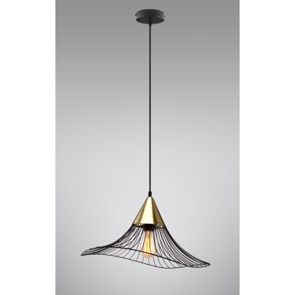 Пендел ALURA 1xE27/60W/230V Ø 50 см черен