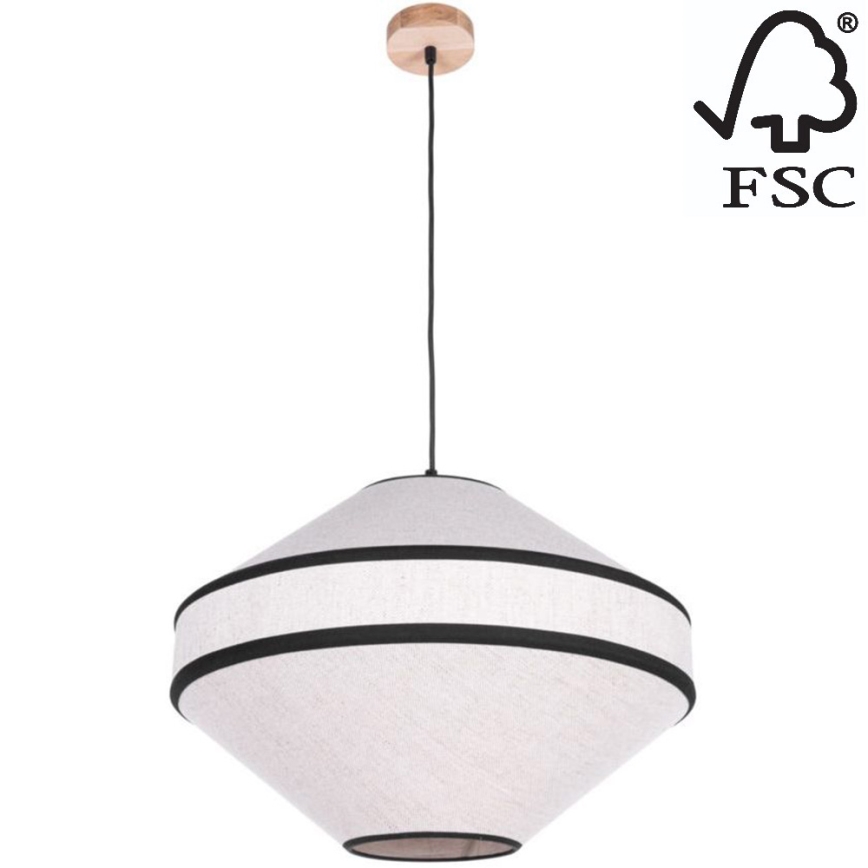 Пендел AMIGO 1xE27/60W/230V дъб – FSC сертифицирано