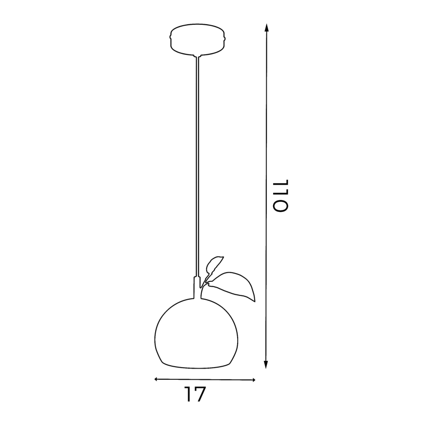 Пендел APPLE 1xE27/15W/230V жълти