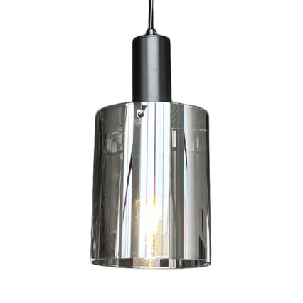 Пендел ARCADIA 1xE27/60W/230V Ø 13 см черен/опушен