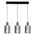 Пендел ARCADIA 3xE27/60W/230V черен/опушен
