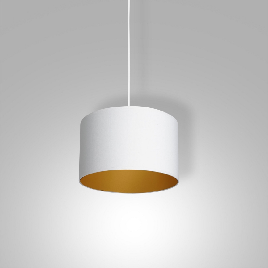 Пендел ARDEN 1xE27/60W/230V Ø 25 см бял/златист