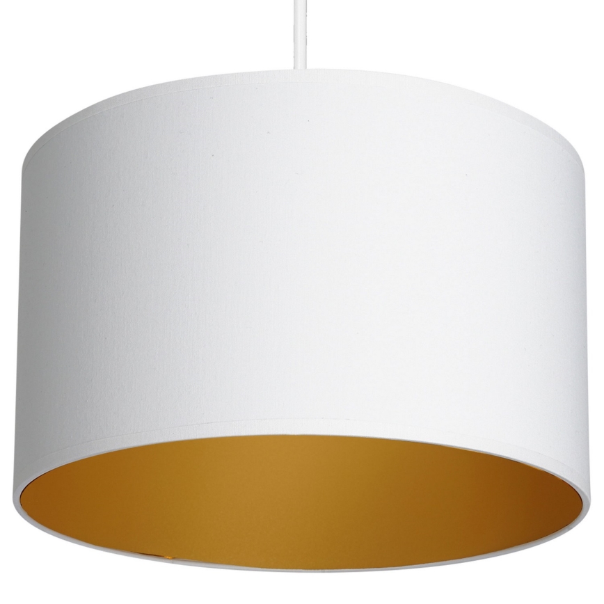 Пендел ARDEN 1xE27/60W/230V Ø 25 см бял/златист