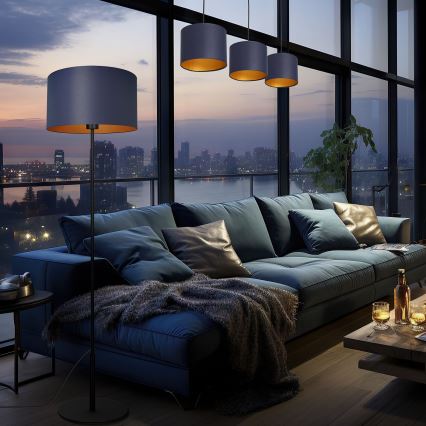 Пендел ARDEN 3xE27/60W/230V лилав/златист