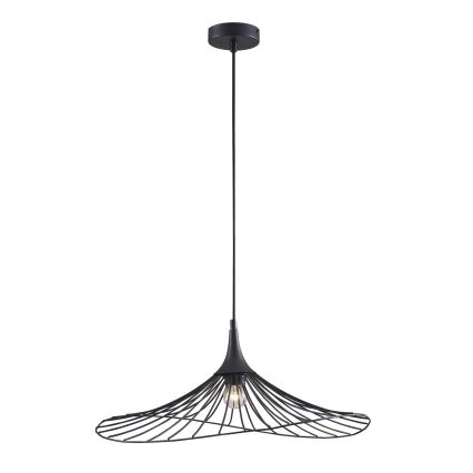 Пендел ARIELLE 1xE27/20W/230V Ø 50 см черен